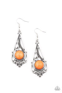Paparazzi ~ Canyon Climate ~ Orange Earrings