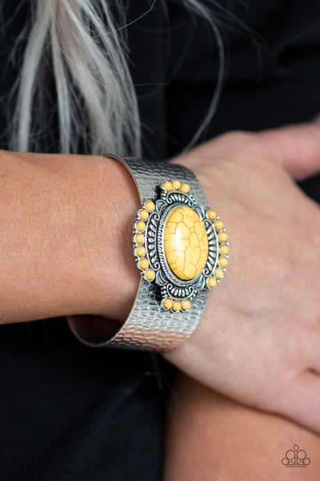 Paparazzi ~ Canyon Crafted ~ Yellow Cuff Bracelet