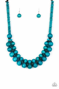 Paparazzi - Caribbean Cover Girl - Orange  Wooden Bead Necklace - Klassy Jewelz Boutique