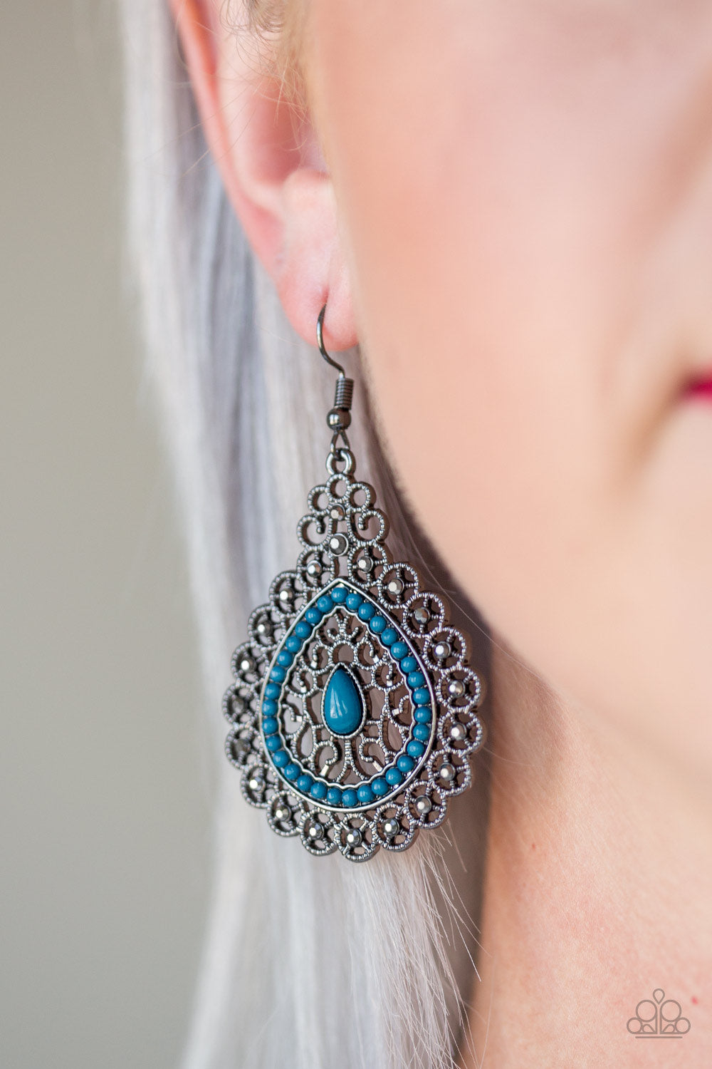 Paparazzi ~ Carnival Courtesan ~ Blue Earrings