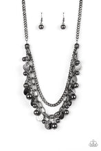 Load image into Gallery viewer, Paparazzi ~ Cast Away Treasure ~ Black Gunmetal Necklace Set