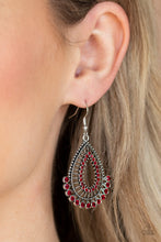 Load image into Gallery viewer, Paparazzi - Castle Collection - Red Earrings