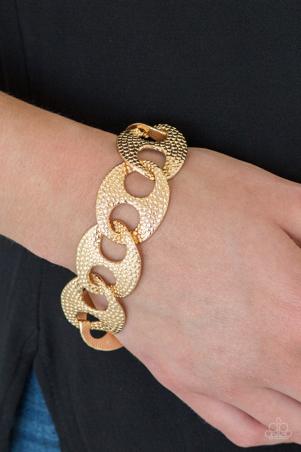 Paparazzi ~ Casual Connoisseur ~ Gold Bracelet