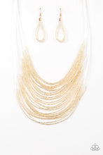 Load image into Gallery viewer, Paparazzi ~ Catwalk Queen ~ Gold Seed Bead Necklace Set