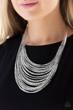Load image into Gallery viewer, Paparazzi ~ Catwalk Queen ~ Silver Seed Bead Necklace Set