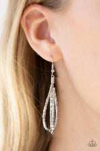 Load image into Gallery viewer, Paparazzi ~ Catwalk Queen ~ Silver Seed Bead Necklace Set