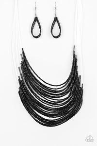 Paparazzi ~ Catwalk Queen ~ Gold Seed Bead Necklace Set