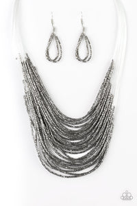 Paparazzi ~ Catwalk Queen ~ Gold Seed Bead Necklace Set
