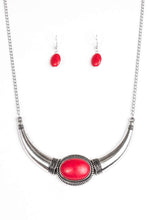 Load image into Gallery viewer, Paparazzi ~ Cause A STEER ~ Red Necklace Set