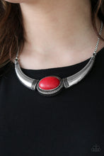 Load image into Gallery viewer, Paparazzi ~ Cause A STEER ~ Red Necklace Set