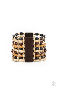 Paparazzi ~ Cayman Carnival ~ Multi Wooden Bracelet
