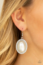 Load image into Gallery viewer, Paparazzi ~ Celebrity Crush ~ White Earrings
