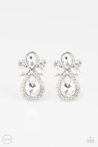 Paparazzi - Celebrity Crowd - Pink Clip On Earrings - Klassy Jewelz Boutique