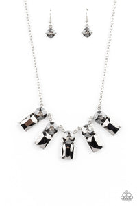 Paparazzi ~ Celestial Royal ~ Silver Necklace Set