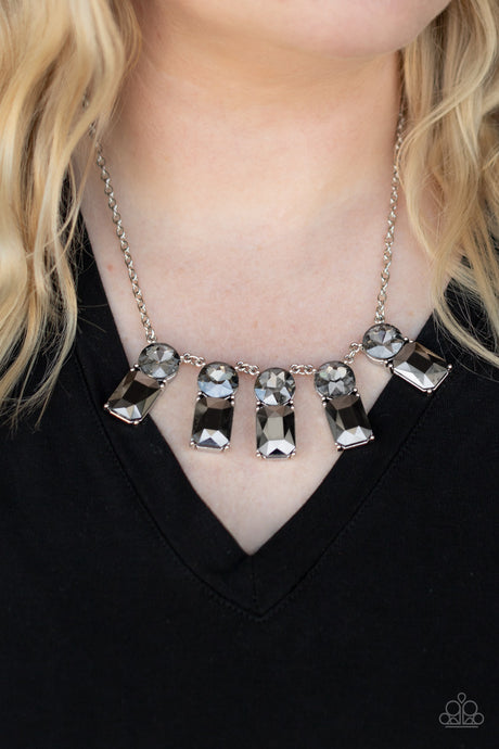 Paparazzi ~ Celestial Royal ~ Silver Necklace Set