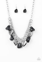 Load image into Gallery viewer, Paparazzi ~ Change Of Heart ~ Black Inspirational Necklace Set