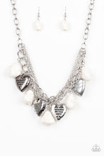 Load image into Gallery viewer, Paparazzi ~ Change of Heart ~ White Inspirational Necklace Set