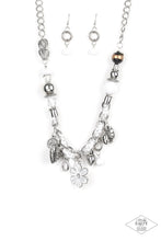 Load image into Gallery viewer, Paparazzi ~ Charmed, I Am Sure ~ White Charm Necklace Set (Life of the Party Exclusive)