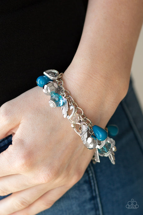 Paparazzi ~ Charmingly Romantic ~ Blue Bracelet