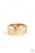 Load image into Gallery viewer, Paparazzi ~ Checkmate ~ Men&#39;s Gold Ring with Stretchy Band