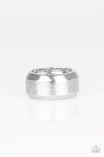 Load image into Gallery viewer, Paparazzi ~ Checkmate ~ Men&#39;s Silver Ring with Stretchy Band