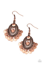 Load image into Gallery viewer, Paparazzi - Chime Chic - Copper Earrings