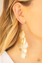 Load image into Gallery viewer, Paparazzi ~ Chime Time ~ Gold Earrings