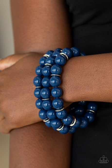 Paparazzi ~ Chroma Collision ~ Blue Beaded Bracelet