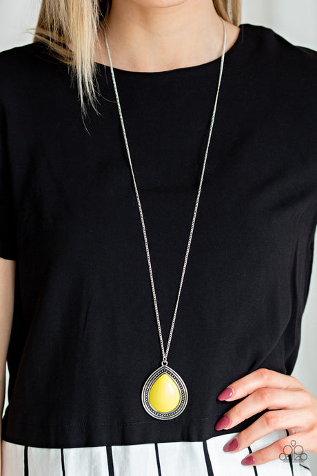 Paparazzi ~ Chroma Courageous ~ Yellow Necklace Set