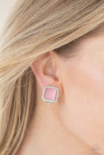 Load image into Gallery viewer, Paparazzi ~ Cinderella Chic ~ Pink Clip-On Earrings
