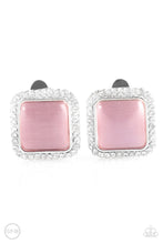 Load image into Gallery viewer, Paparazzi ~ Cinderella Chic ~ Pink Clip-On Earrings