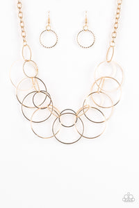 Paparazzi ~ Circa de Couture ~ Gold Necklace Set
