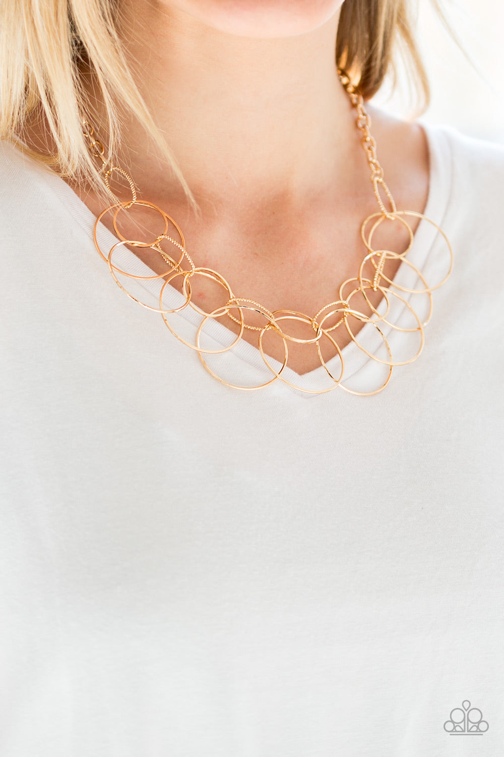 Paparazzi ~ Circa de Couture ~ Gold Necklace Set