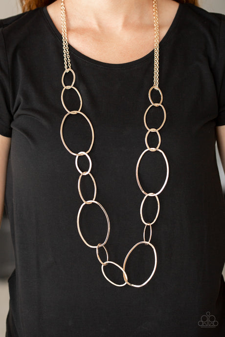 Paparazzi ~ City  Circuit ~ Rose Gold Necklace Set