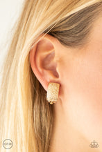Load image into Gallery viewer, Paparazzi ~ Cirque Du Couture ~ Gold Clip-On Earrings