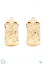 Load image into Gallery viewer, Paparazzi ~ Cirque Du Couture ~ Gold Clip-On Earrings