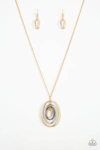 Paparazzi ~ Classic Convergence ~ Gold Necklace Set