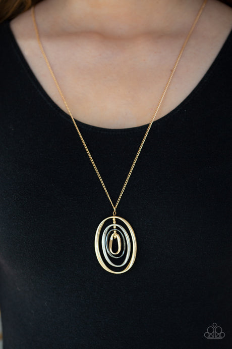 Paparazzi ~ Classic Convergence ~ Gold Necklace Set