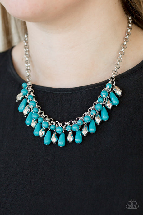 Paparazzi ~ Coastal Cabanas ~ Blue Necklace Set