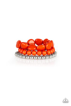 Load image into Gallery viewer, Paparazzi ~ Color Venture! ~ Orange Bracelet with Stretchy Bands