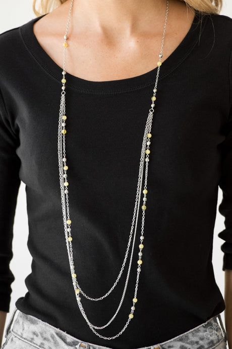 Paparazzi ~ Colorful Cadence ~ Yellow Necklace Set