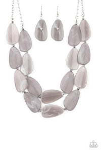 Paparazzi - Colorfully Calming - Silver Necklace - Klassy Jewelz Boutique
