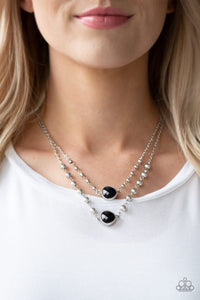 Paparazzi ~ Colorfully Charming ~ Black Necklace Set