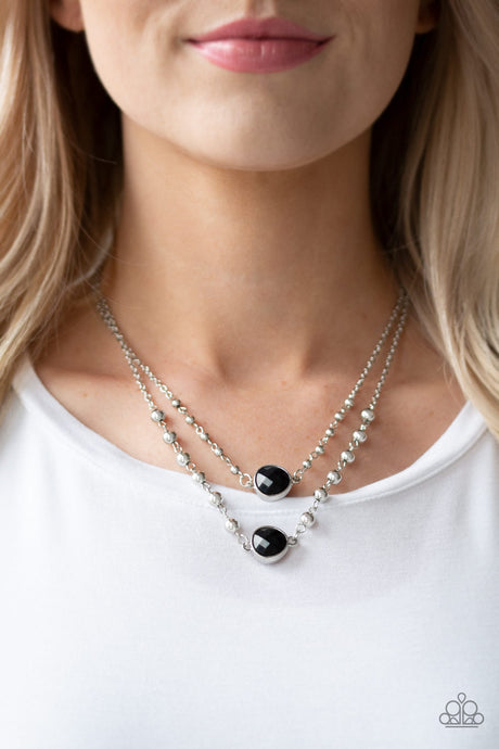 Paparazzi ~ Colorfully Charming ~ Black Necklace Set