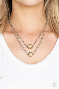 Paparazzi ~ Colorfully Charming ~ Brown Necklace Set