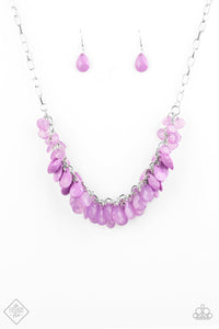 Paparazzi ~ Colorfully Clustered ~ Purple Necklace Set (Fashion Fix Exclusive)