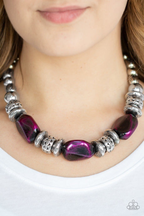 Paparazzi ~ Colorfully Confident ~ Purple Necklace Set