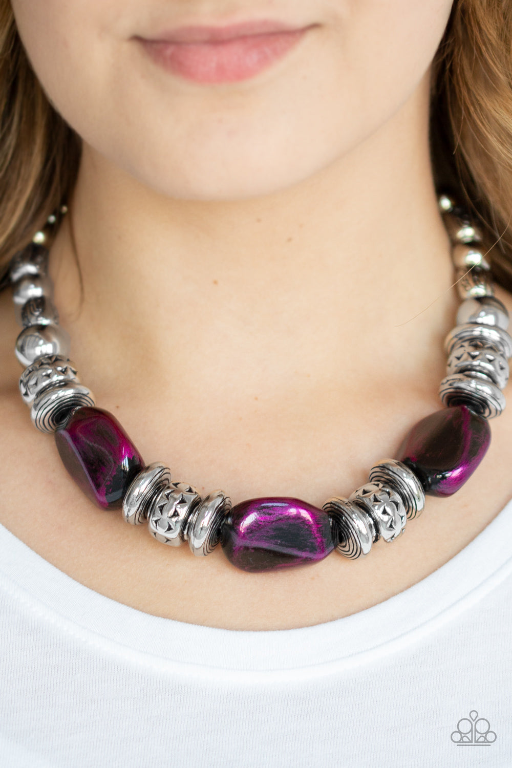 Paparazzi ~ Colorfully Confident ~ Purple Necklace Set
