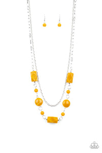 Paparazzi ~ Colorfully Cosmopolitan ~ Yellow Necklace Set
