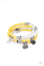 Load image into Gallery viewer, Paparazzi ~ Colorfully Cupid ~ Yellow Bracelet